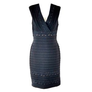 Adrianna Papell black cocktail dress